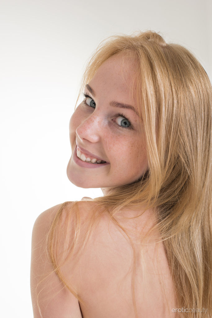 Runa strips her lingerie as she bares her small tits and sweet pussy.