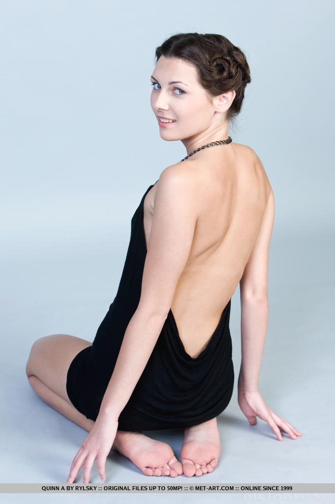 Quinn A puts the T in tiny with her tiny little tits and pussy lips